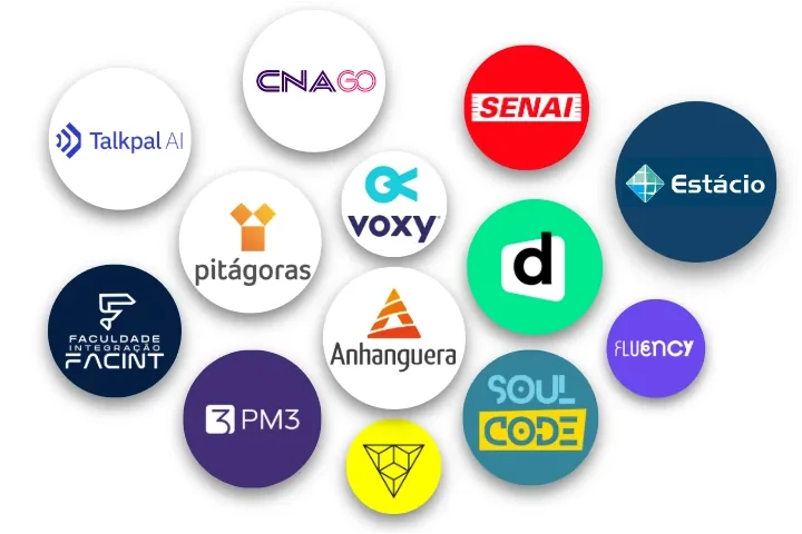 Instituições parceiras Unico Skill incluídas no plano Starter